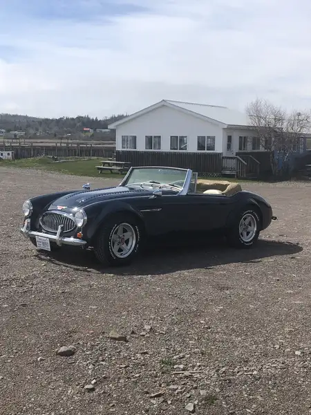 1990 Austin-Healey 3000 convertable, modrá, 26 000 km, dovoz Kanada — foto 2 z 12