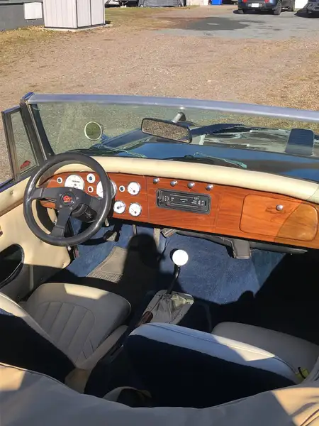 1990 Austin-Healey 3000 convertable, modrá, 26 000 km, dovoz Kanada — foto 4 z 12