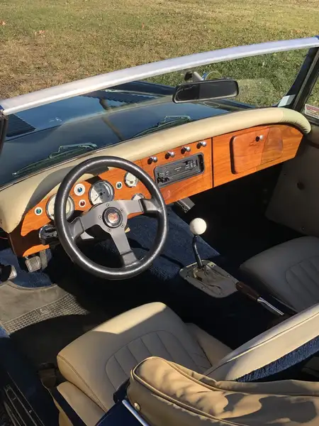1990 Austin-Healey 3000 convertable, modrá, 26 000 km, dovoz Kanada — foto 5 z 12
