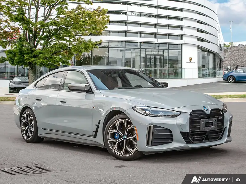 2023 BMW I4 M50, šedá, 104 273 km, dovoz Kanada — foto 7 z 12