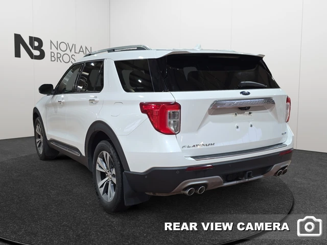 2020 Ford Explorer Platinum, bílá, 134 194 km, dovoz Kanada — foto 4 z 8