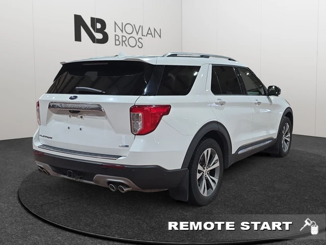 2020 Ford Explorer Platinum, bílá, 134 194 km, dovoz Kanada — foto 6 z 8