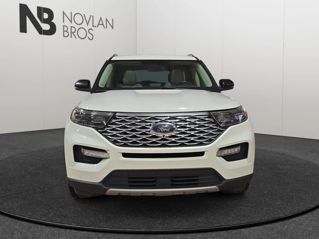 2020 Ford Explorer Platinum, bílá, 134 194 km, dovoz Kanada — foto 8 z 8