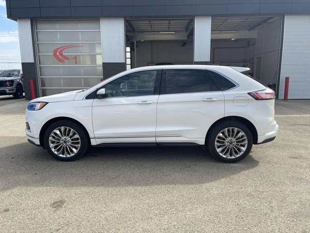 2022 Ford Edge Titanium, bílá, 130 521 km, dovoz Kanada — foto 4 z 20