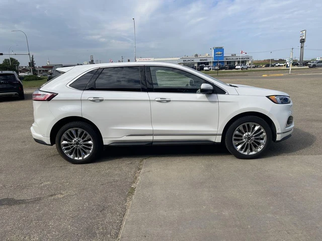2022 Ford Edge Titanium, bílá, 130 521 km, dovoz Kanada — foto 8 z 20