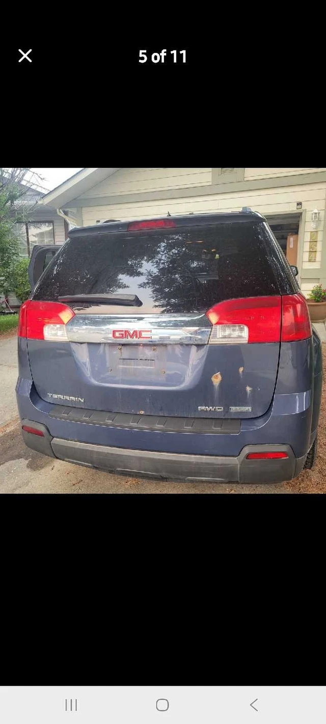 2012 GMC Terrain, modrá, 189 298 km, dovoz Kanada — foto 3 z 5