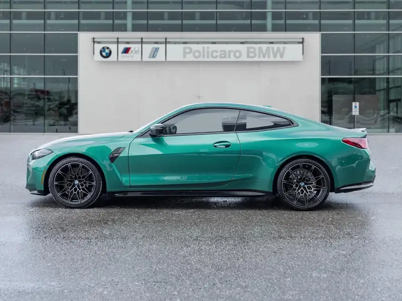 2025 BMW M4 PREMIUM PACKAGE, zelená, 42 703 km, dovoz Kanada — foto 4 z 12