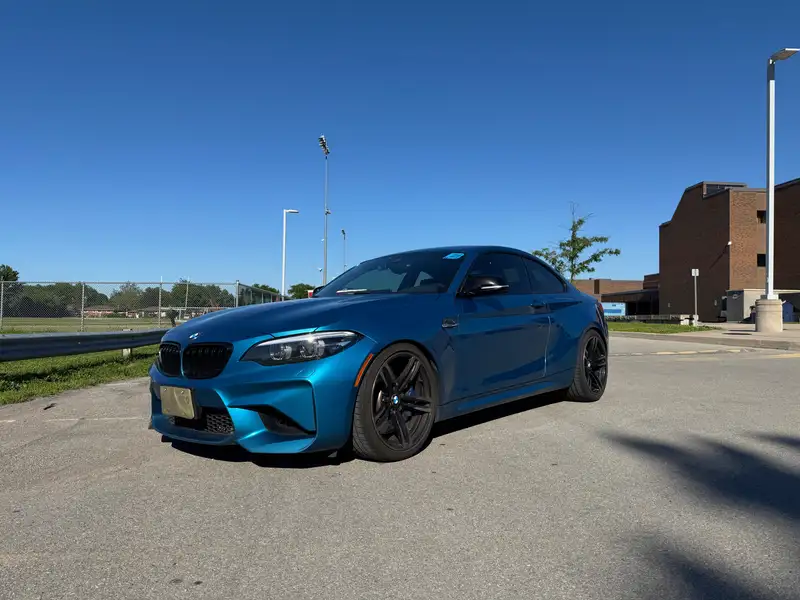 2018 BMW M2, modrá, 75 000 km, dovoz Kanada — foto 3 z 12