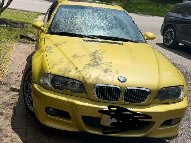 2003 BMW M3 Coupe, žlutá, 79 000 km, dovoz Kanada — foto 5 z 5
