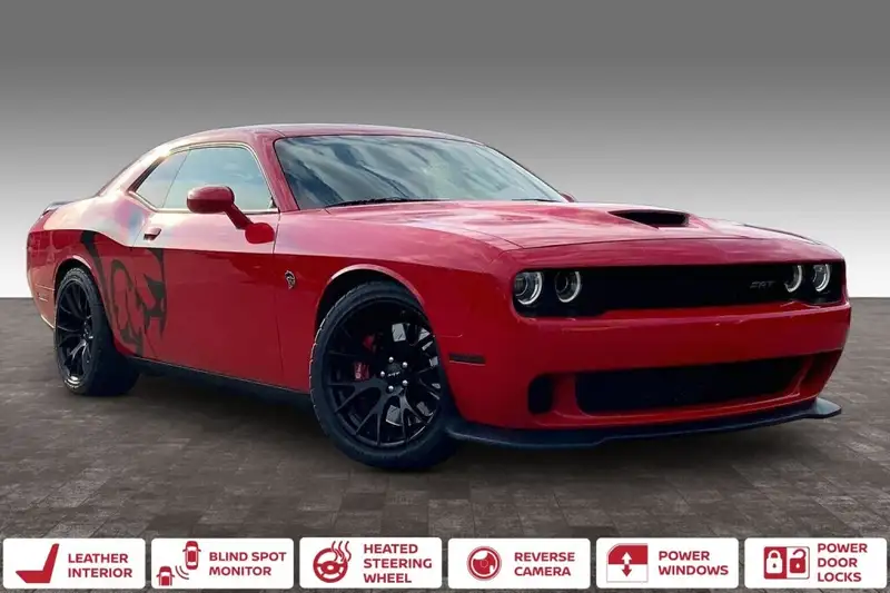 2016 Dodge Challenger SRT HELLCAT, červená, 65 203 km, dovoz Kanada — foto 2 z 12