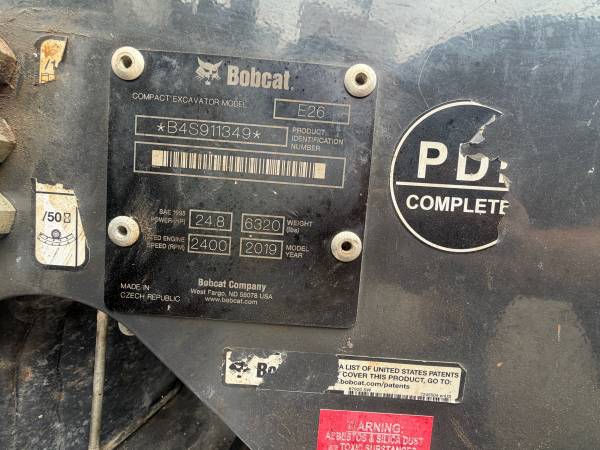 Bobcat E26, dovoz USA — foto 6 z 9