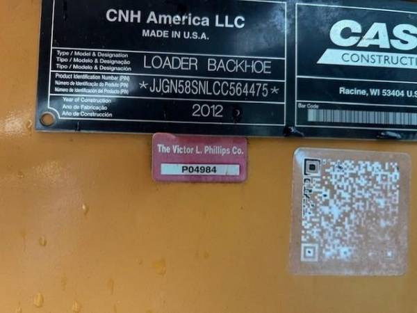 Case 580SN, dovoz USA — foto 8 z 8