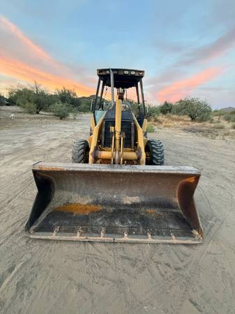 Caterpillar BACKHOE, zlatá, dovoz USA — foto 5 z 12