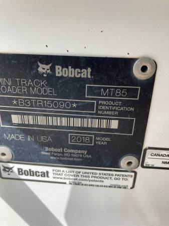 Bobcat MT85, dovoz USA — foto 10 z 10