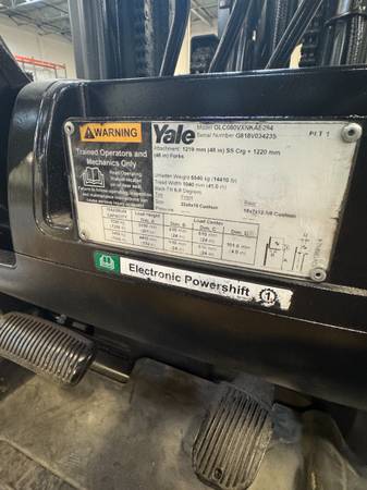 Yale GLC080VXN, dovoz USA — foto 5 z 5