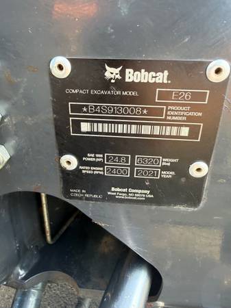 Bobcat E26, dovoz USA — foto 7 z 12