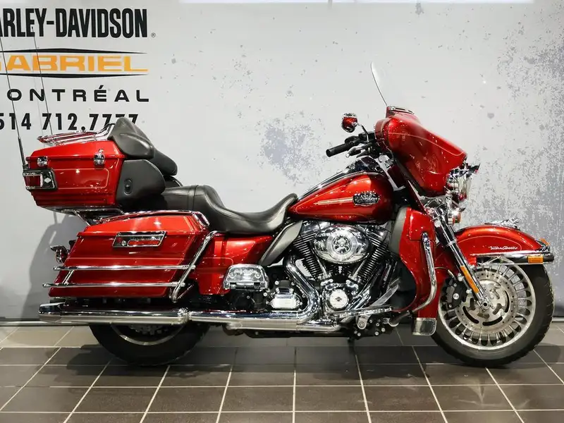 2012 Harley-Davidson Electra Glide FLHTCU, červená, 57 477 km, dovoz Kanada — foto 1 z 12 2012 Harley-Davidson Electra Glide FLHTCU, červená, 57 477 km, dovoz Kanada — foto 1 z 12