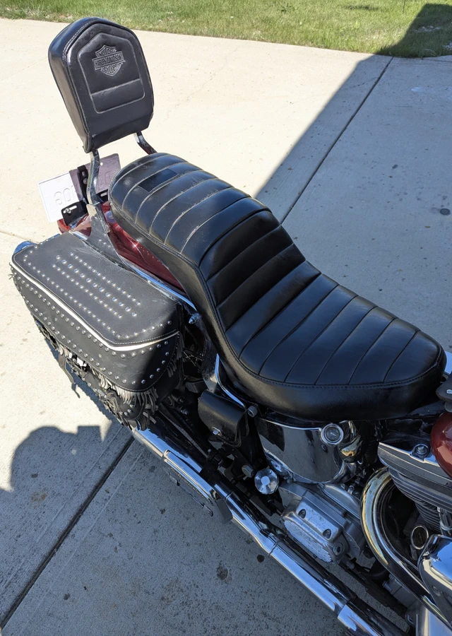 1990 Harley-Davidson, červená, 39 561 km, dovoz Kanada — foto 5 z 5