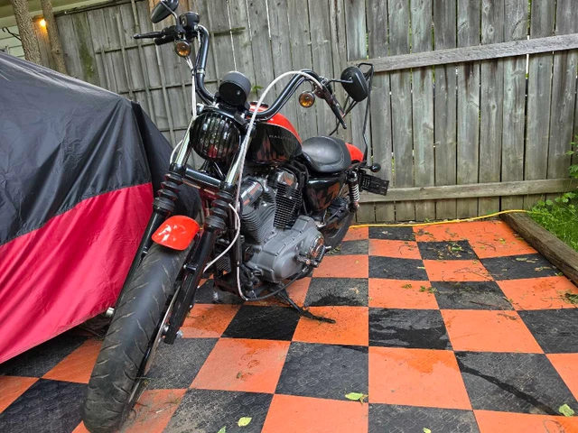 2008 Harley-Davidson, oranžová, 38 888 km, dovoz Kanada — foto 4 z 5