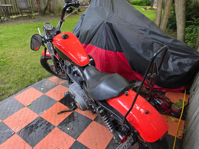 2008 Harley-Davidson, oranžová, 38 888 km, dovoz Kanada — foto 5 z 5