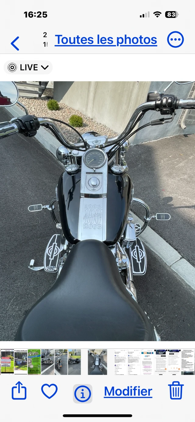 2003 Harley-Davidson, 84 000 km, dovoz Kanada — foto 3 z 5