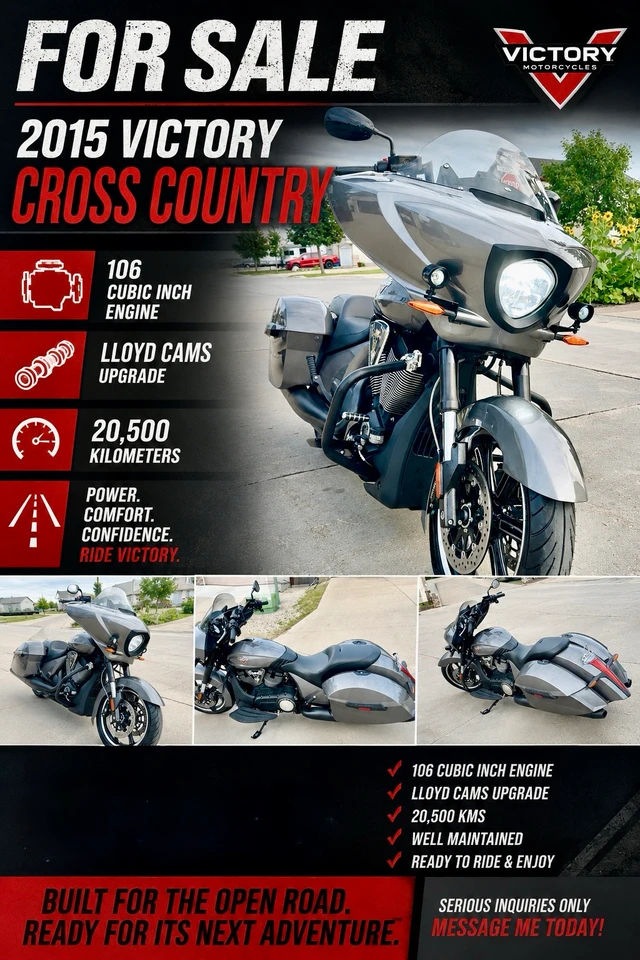 2015 Victory, 20 600 km, dovoz Kanada — foto 3 z 5