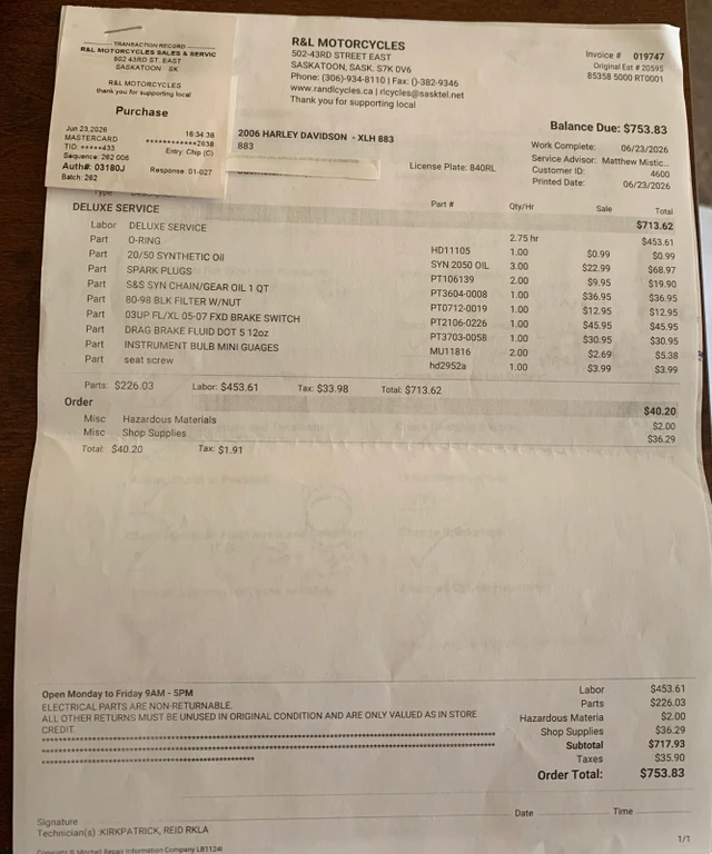 2006 Harley-Davidson, 12 300 km, dovoz Kanada — foto 3 z 3