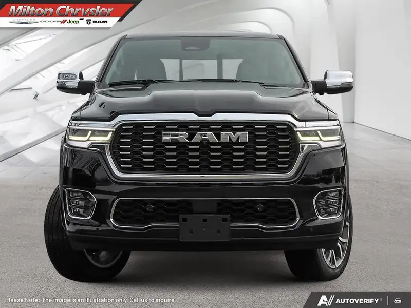 2026 RAM 1500 TUNGSTEN CREW 4X4, MULTI-FUNCTION TAILGATE, černá, 10 km, dovoz Kanada — foto 2 z 12