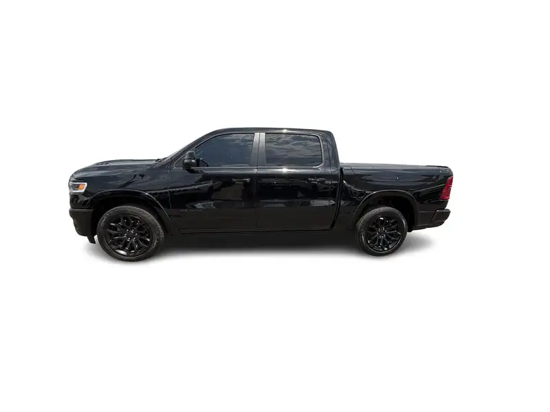 2025 RAM 1500 Limited NIGHT EDITION | MULTI FUNCTION TAILGATE |, černá, 83 639 km, dovoz Kanada — foto 8 z 12