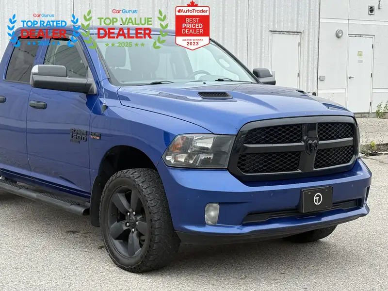 2019 RAM 1500 SUB ZERO & NIGHT PKG | REAR CAMERA | LOADED, modrá, 177 318 km, dovoz Kanada — foto 8 z 12