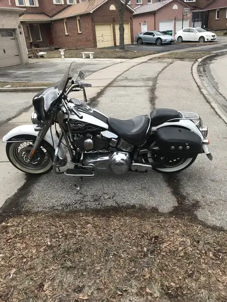 2007 Harley-Davidson Softail, černá, 64 000 km, dovoz Kanada — foto 2 z 5