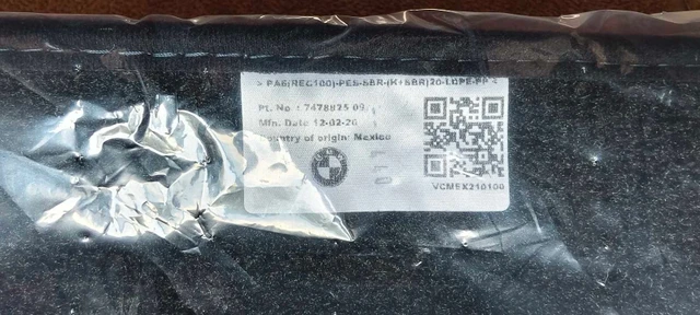 BMW X5 G05 floor mats original, dovoz Kanada — foto 3 z 3