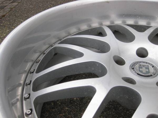 1 X Single BMW HRE 22X10 ET 15mm 3 Piece forged wheel exc cond, dovoz Kanada — foto 5 z 5