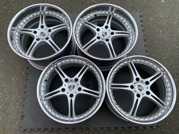 sada ULTRA RARE 3PC Forged 19X8.5/11.5 SSR GT3 Porsche 911 997, dovoz Kanada — foto 2 z 5