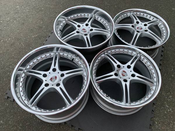 sada ULTRA RARE 3PC Forged 19X8.5/11.5 SSR GT3 Porsche 911 997, dovoz Kanada — foto 3 z 5