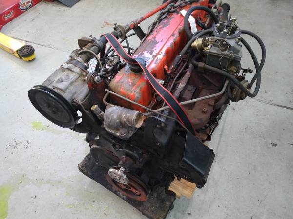 straight 6 chevy and powerglide trans low miles ENG/TRANS ONLY, dovoz USA — foto 2 z 4