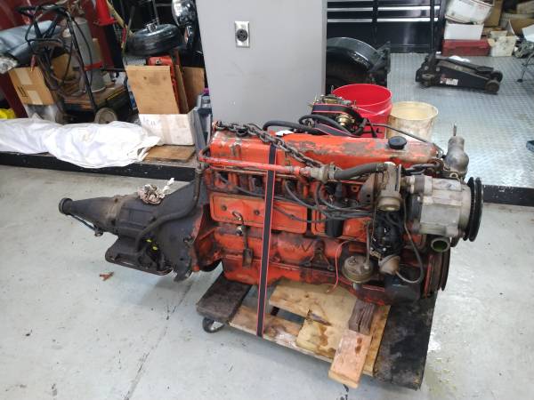 straight 6 chevy and powerglide trans low miles ENG/TRANS ONLY, dovoz USA — foto 4 z 4