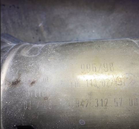 Porsche OE Genuine 996.2 911 GT3 Exhaust Midpipe Link Pipe Crossover, dovoz USA — foto 5 z 6