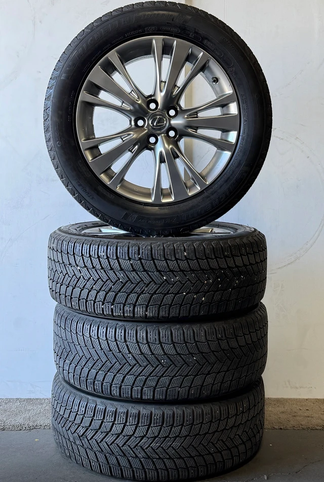 Lexus nx300 nx350 rims wheels 225/55/19 michelin snow tires, dovoz Kanada — foto 3 z 3