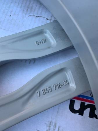 1 X single Genuine OE BMW F12 zadní 20X9" style 373 rim, dovoz Kanada — foto 5 z 5