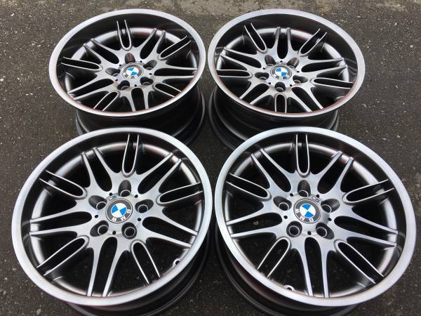 sada ULTRA RARE Genuine OE 18" BMW E39 M5 Style 65 rims, dovoz Kanada — foto 5 z 5