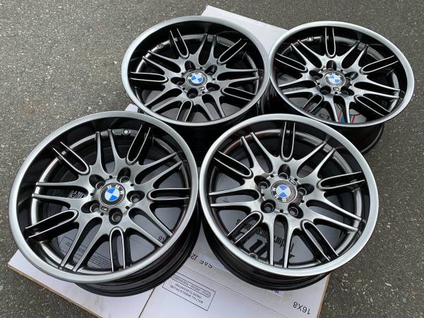 sada RARE Genuine OE 18x8/9.5 BMW E39 M5 Style 65 rims, dovoz Kanada — foto 2 z 5