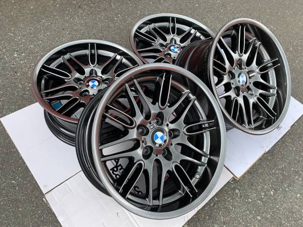 sada RARE Genuine OE 18x8/9.5 BMW E39 M5 Style 65 rims, dovoz Kanada — foto 3 z 5