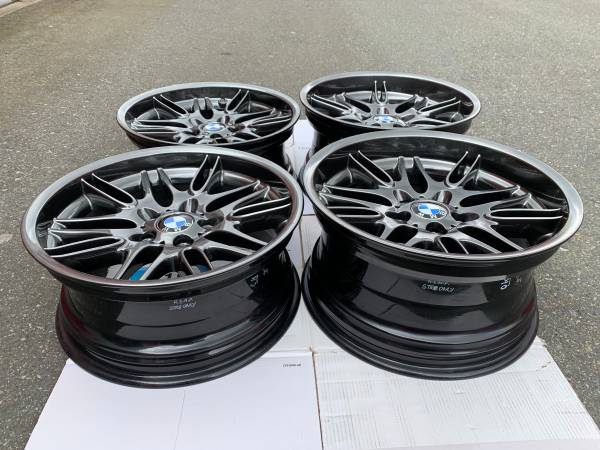 sada RARE Genuine OE 18x8/9.5 BMW E39 M5 Style 65 rims, dovoz Kanada — foto 5 z 5