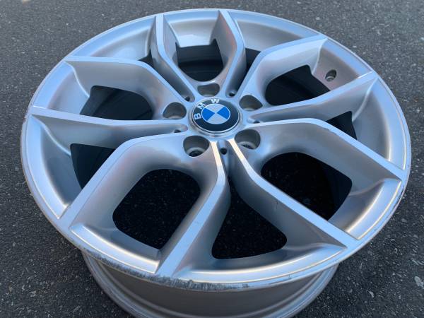 1 x single OE BMW X3 18X8 F25 style 308 rim in good použitý cond, dovoz Kanada — foto 2 z 5