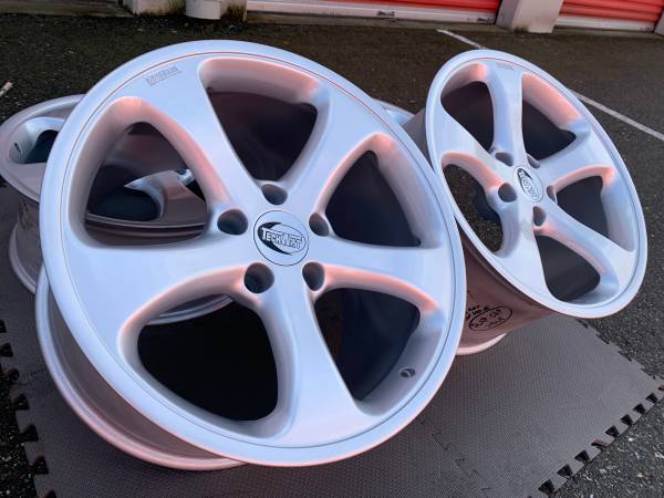sada RARE 20X8.5/12 Porsche Techart Formula rims showrm cond, dovoz Kanada — foto 2 z 5