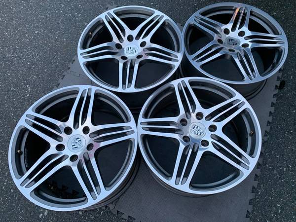 sada OE FORGED 19X8/9.5 Porsche Boxster/Cayman rims exc cond, dovoz Kanada — foto 4 z 5