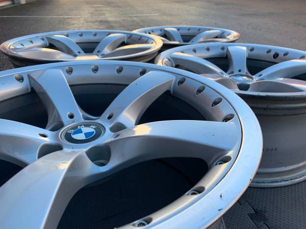 sada RARE 19" OE BMW E60 5 series 2 Piece rims style 179 rims, dovoz Kanada — foto 2 z 5
