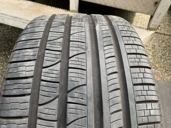 1 X single 315/35/21 Pirelli scorpion verde A/S NO wit 75% tread, dovoz Kanada — foto 2 z 5
