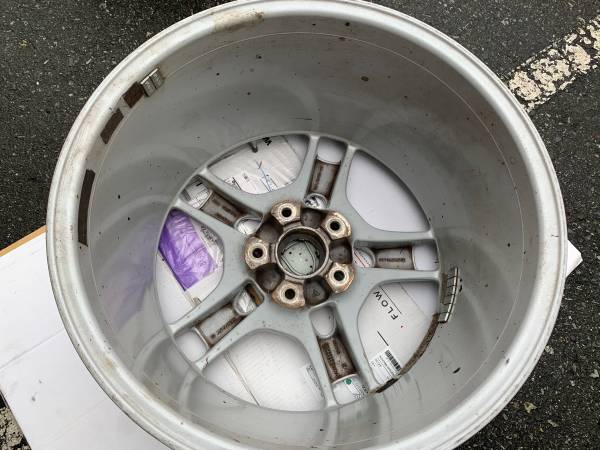 1 X Single Genuine OE zadní Porsche 19X11 Lobster claw rim, dovoz Kanada — foto 2 z 5